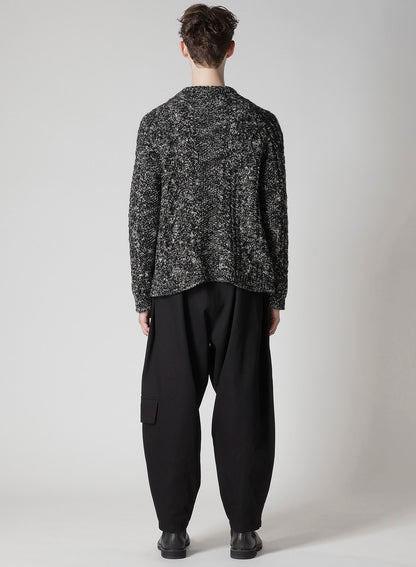 ARAN KNIT ROUND NECK PULLOVER