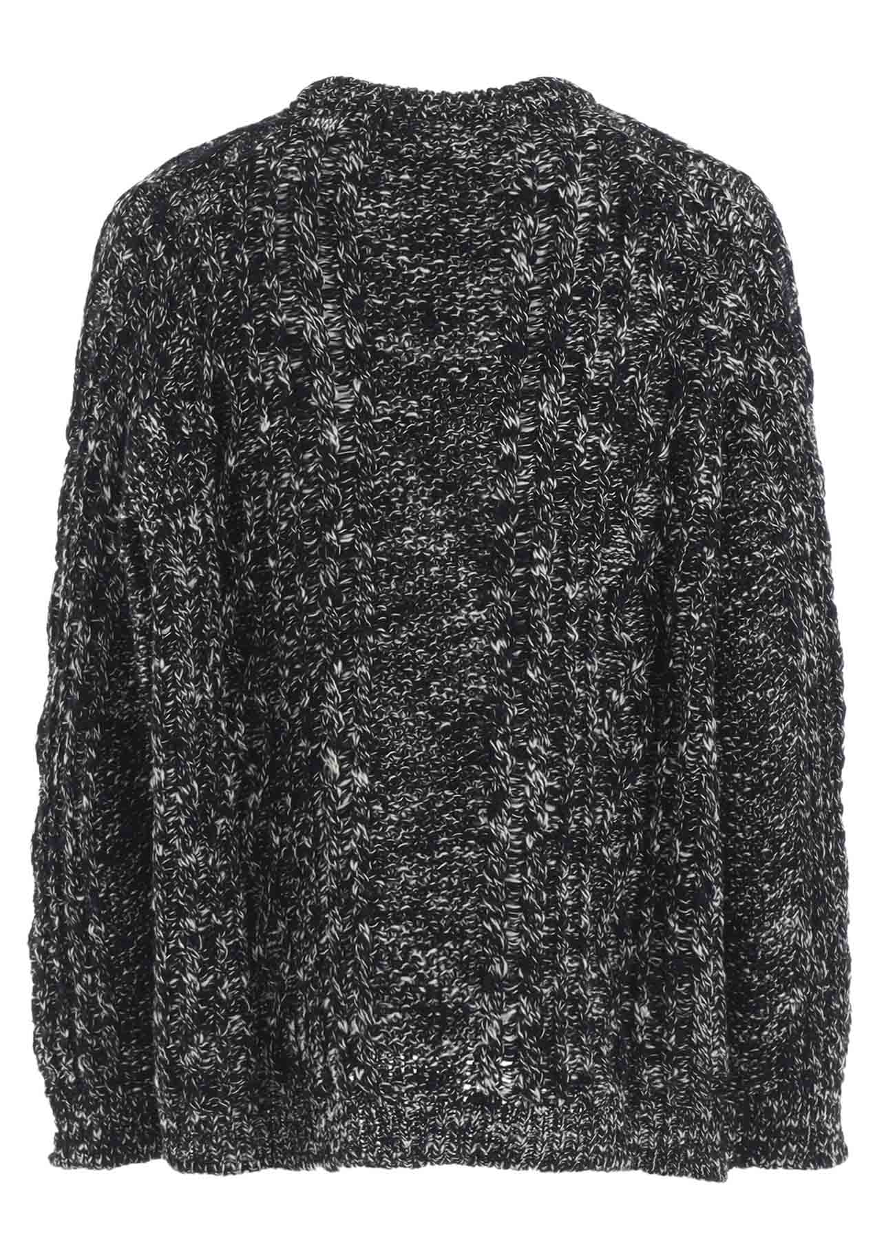 ARAN KNIT ROUND NECK PULLOVER