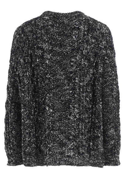 ARAN KNIT ROUND NECK PULLOVER