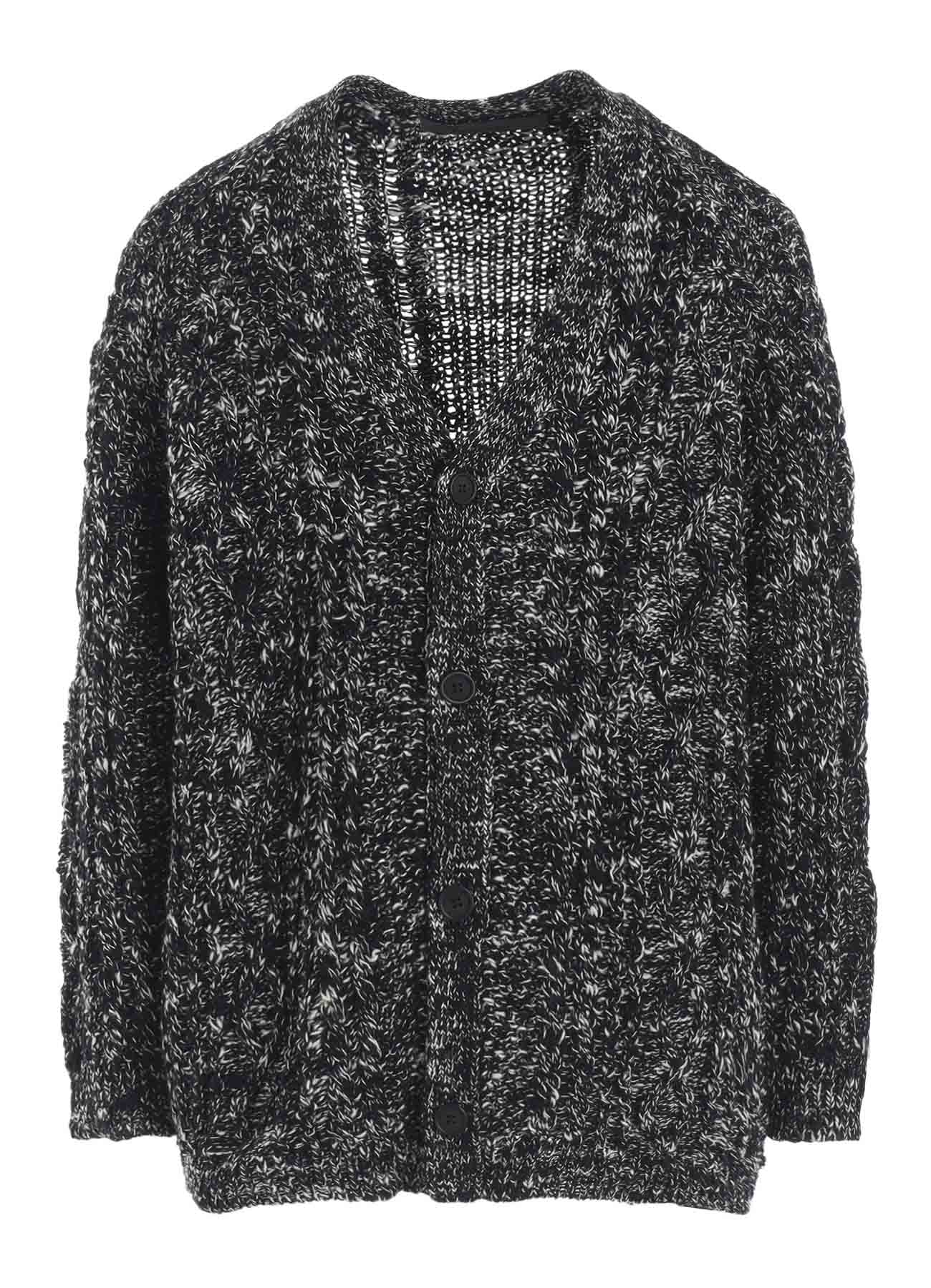 ARAN KNIT V-NECK CARDIGAN