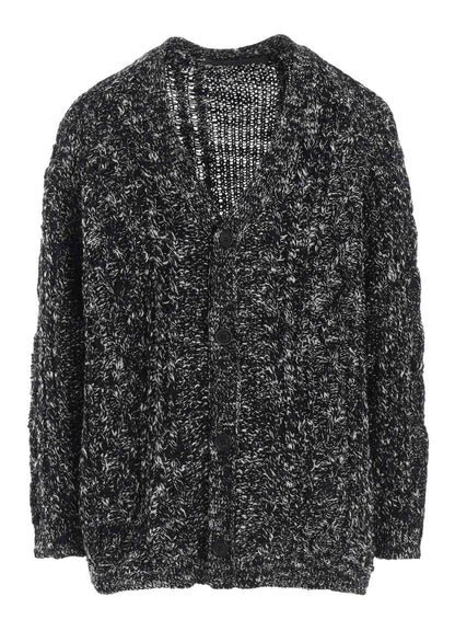 ARAN KNIT V-NECK CARDIGAN