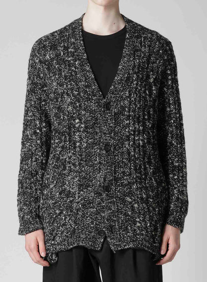 ARAN KNIT V-NECK CARDIGAN