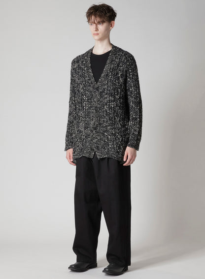 ARAN KNIT V-NECK CARDIGAN