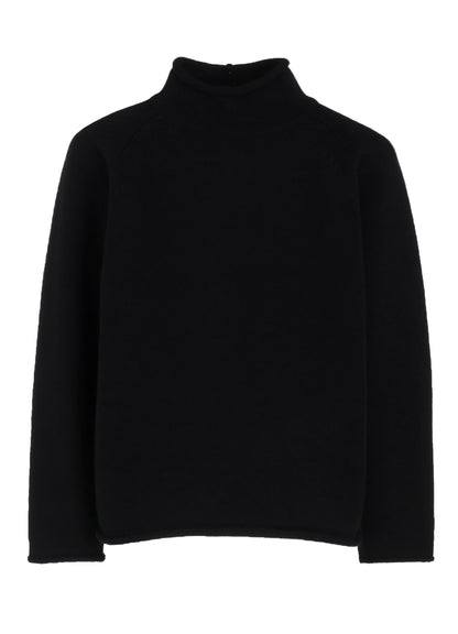 【Y's for men × MASSES】WOOL SINGLE STITCH MOCK NECK PULLOVER