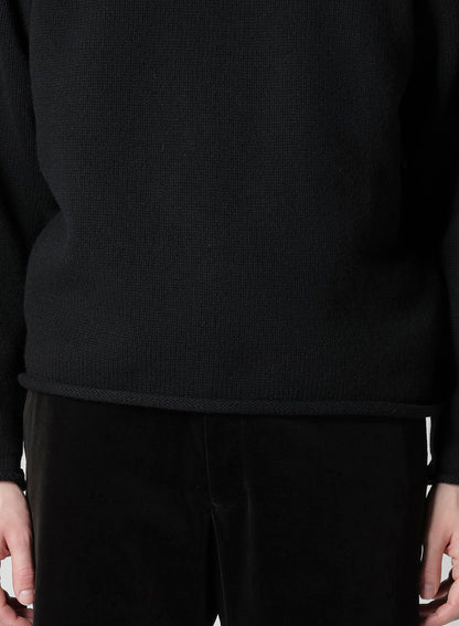 【Y's for men × MASSES】WOOL SINGLE STITCH MOCK NECK PULLOVER