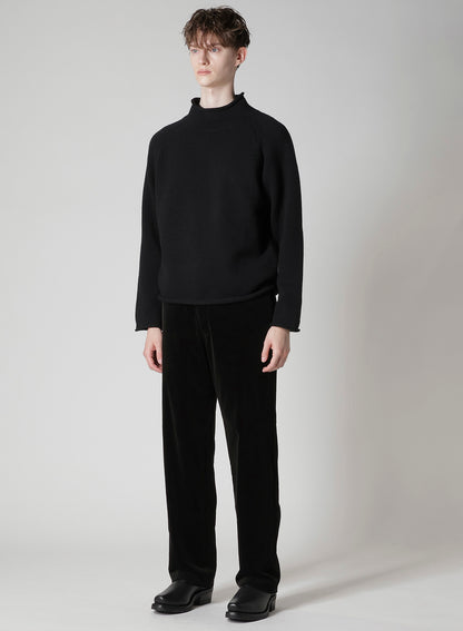 【Y's for men × MASSES】WOOL SINGLE STITCH MOCK NECK PULLOVER