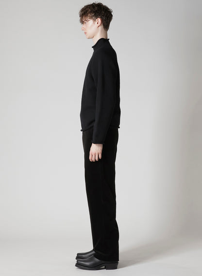【Y's for men × MASSES】WOOL SINGLE STITCH MOCK NECK PULLOVER