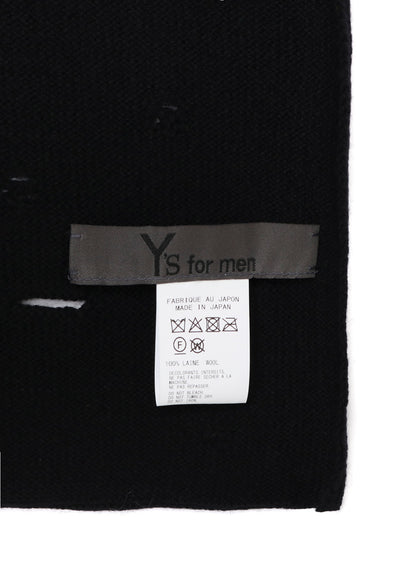 DAMAGED KNIT SCARF