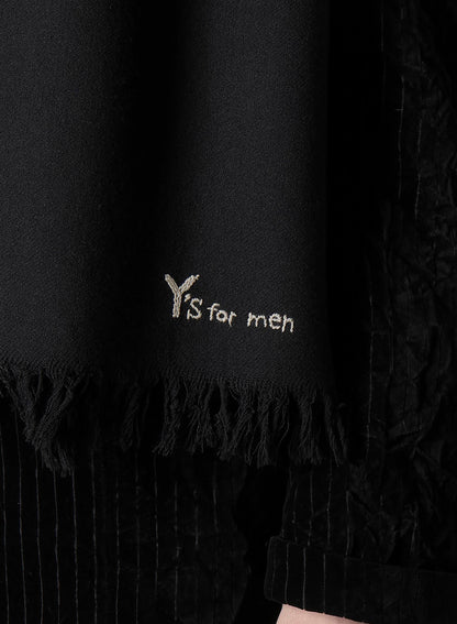 INDIA WOOL TWILL BIG SCARF