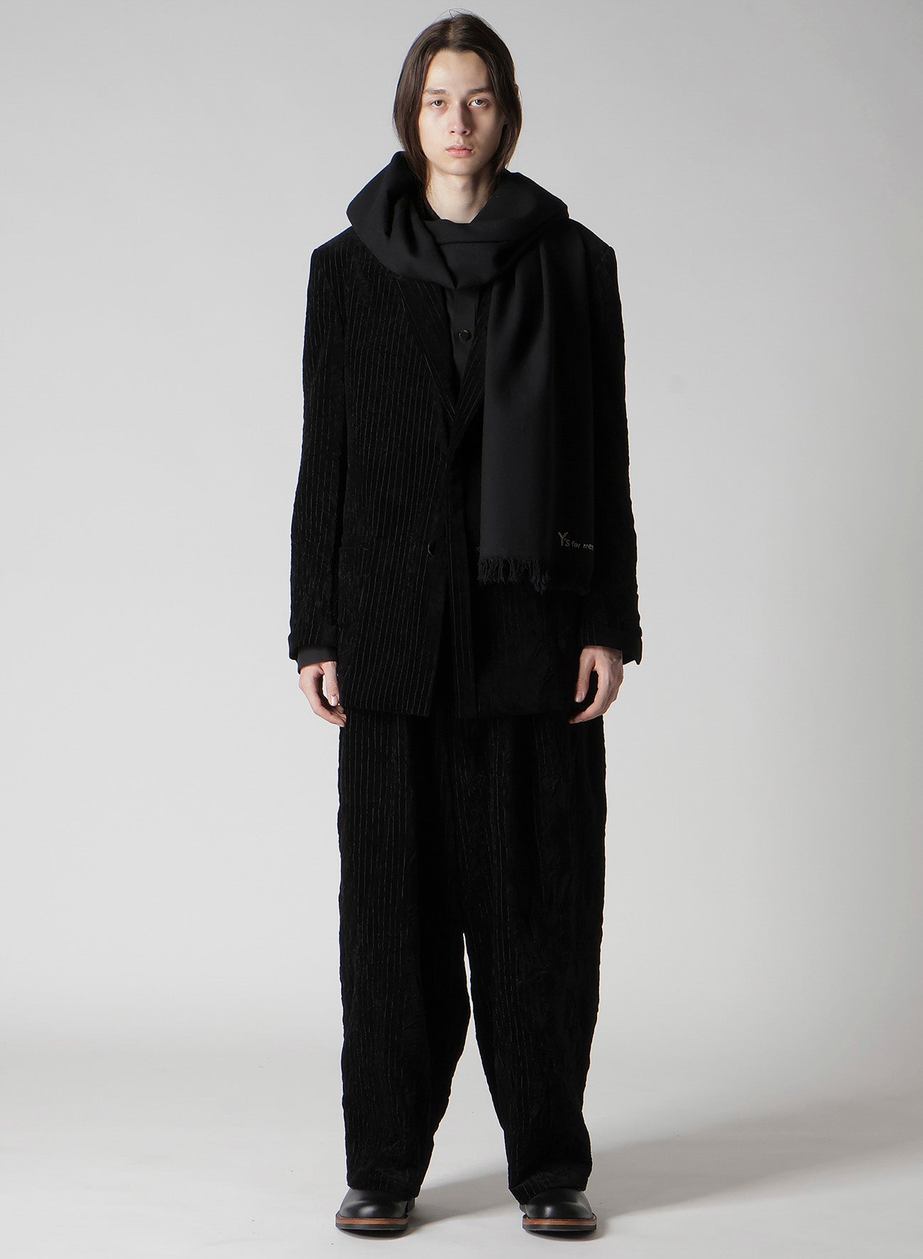 INDIA WOOL TWILL BIG SCARF