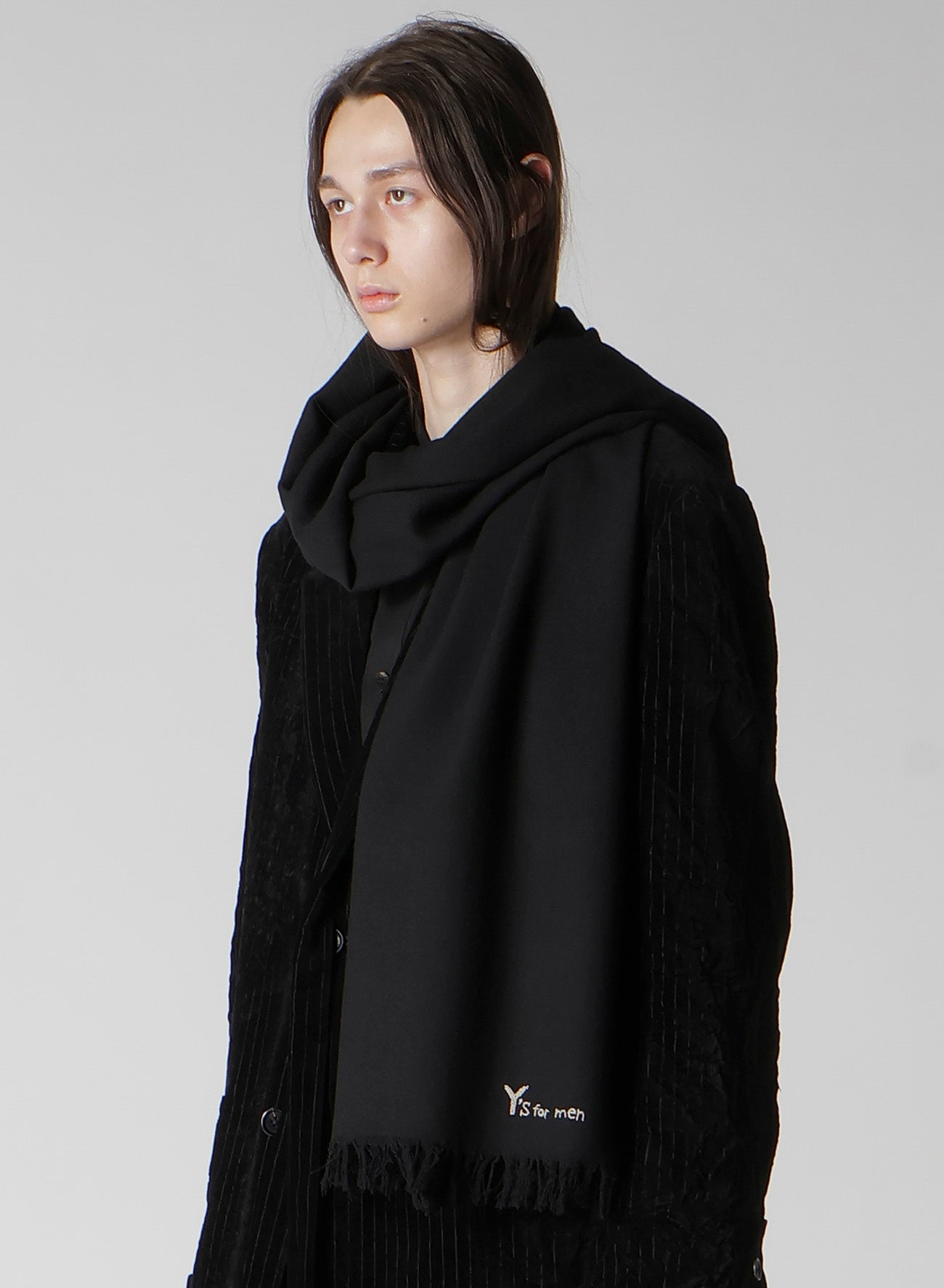 INDIA WOOL TWILL BIG SCARF