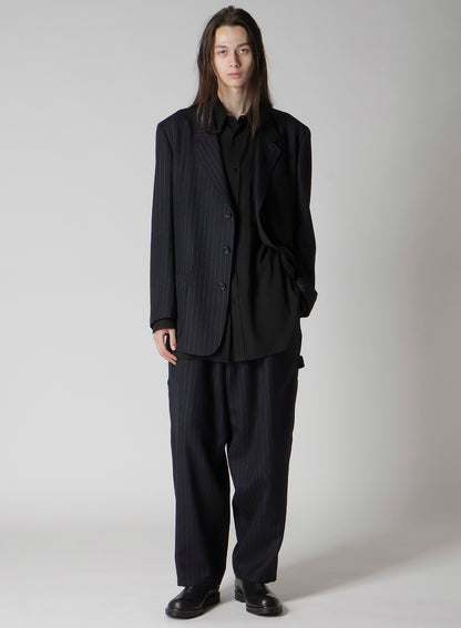 STRIPED SERGE PAINTER PANTS