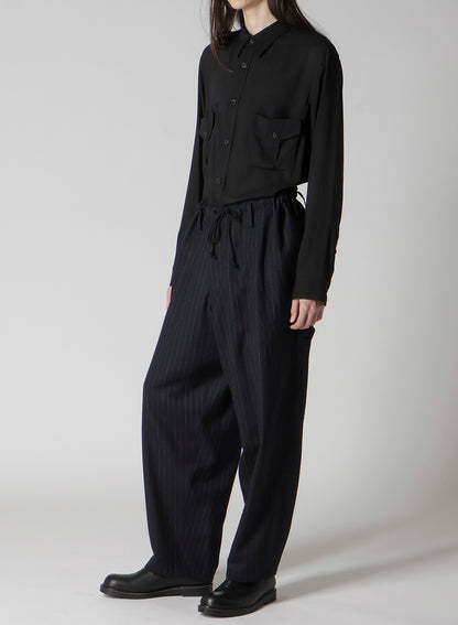 STRIPED SERGE PAINTER PANTS