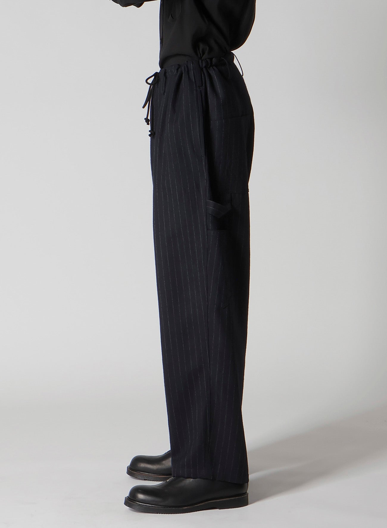 STRIPED SERGE PAINTER PANTS