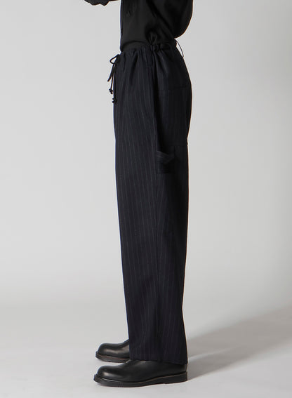 STRIPED SERGE PAINTER PANTS