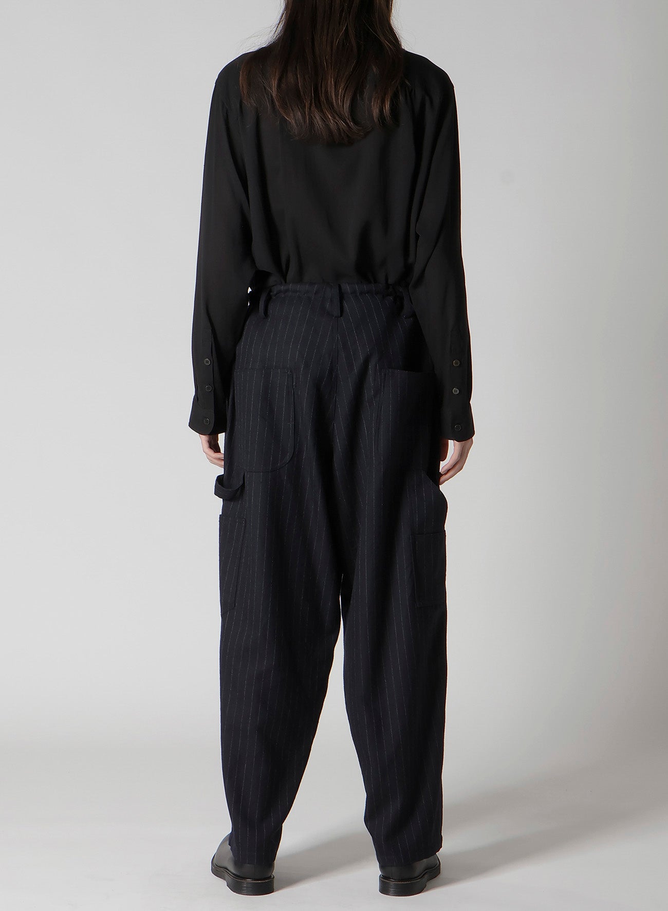 STRIPED SERGE PAINTER PANTS