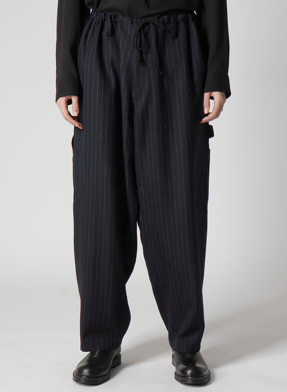 STRIPED SERGE PAINTER PANTS
