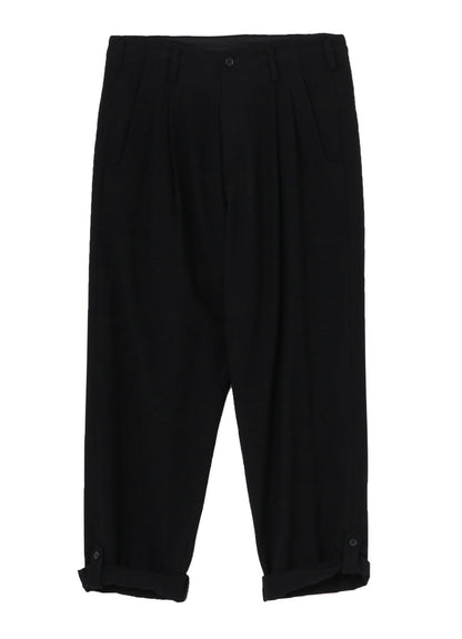 FLANNEL PANTS WITH TAB DETAIL