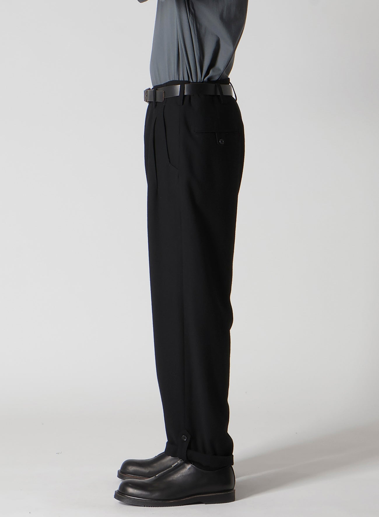 FLANNEL PANTS WITH TAB DETAIL