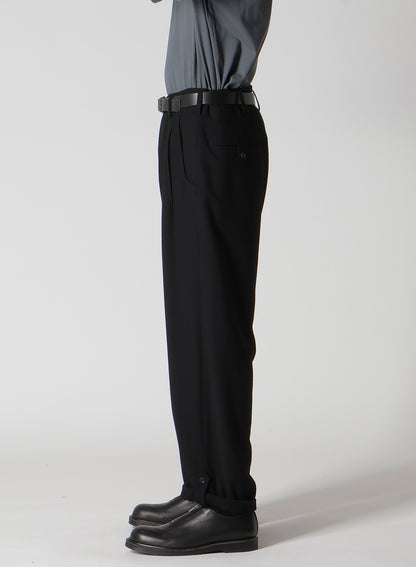 FLANNEL PANTS WITH TAB DETAIL