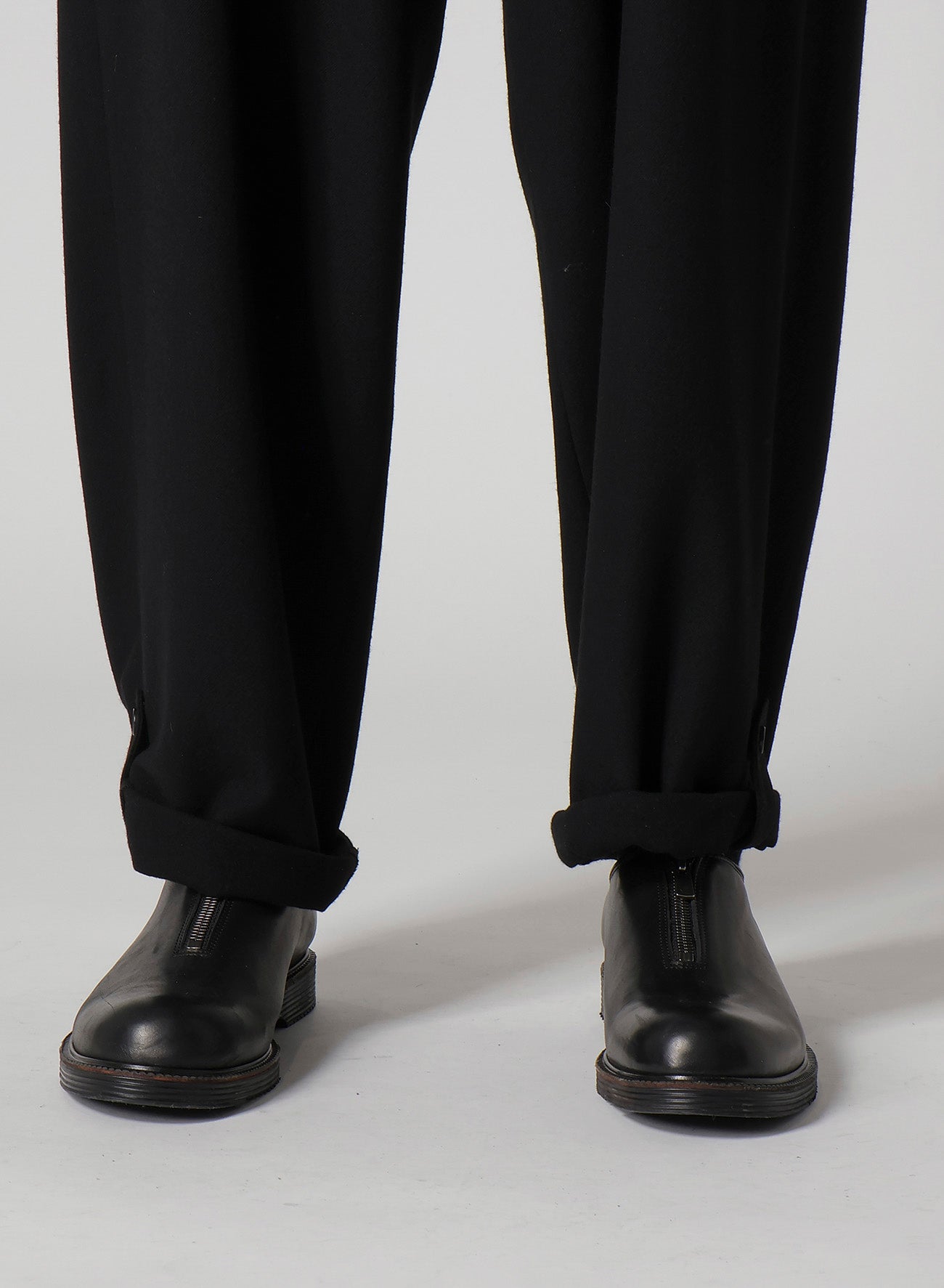 FLANNEL PANTS WITH TAB DETAIL