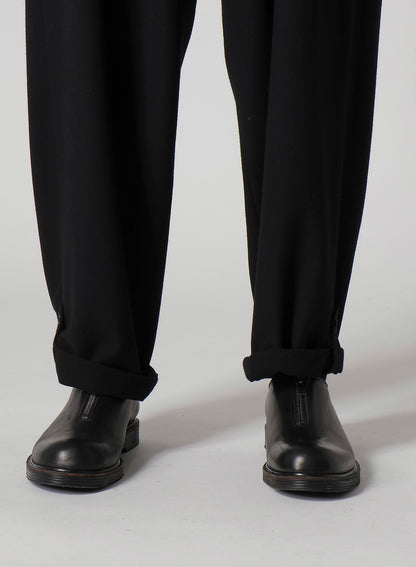 FLANNEL PANTS WITH TAB DETAIL