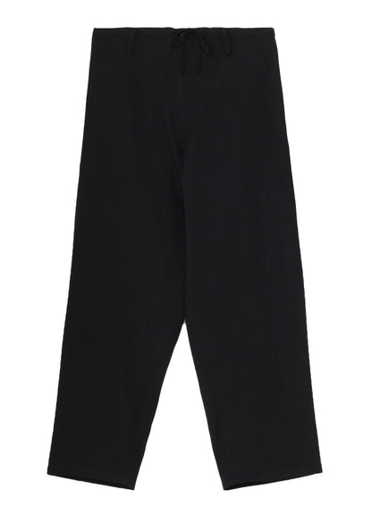 WOOL GABARDINE WIDE STRING PANTS