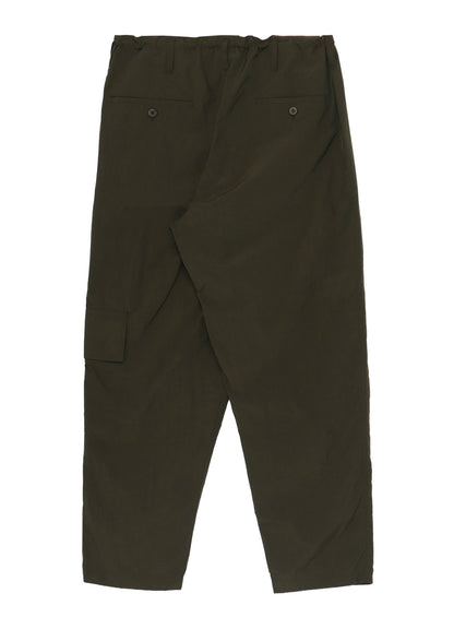 NYLON RIPSTOP SIDE-TUCK DRAWSTRING PANTS