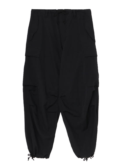 WOOL GABARDINE CARGO PANTS