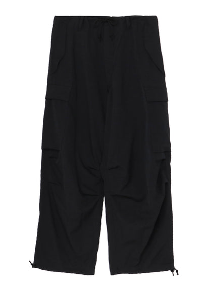 WOOL GABARDINE CARGO PANTS