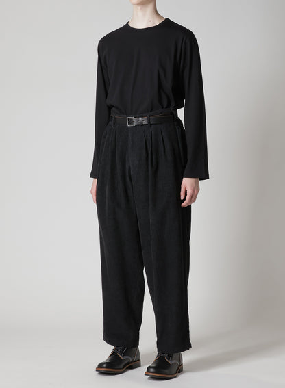 Y's for men x 120% LINO VELVET SIDE TAPE PANTS