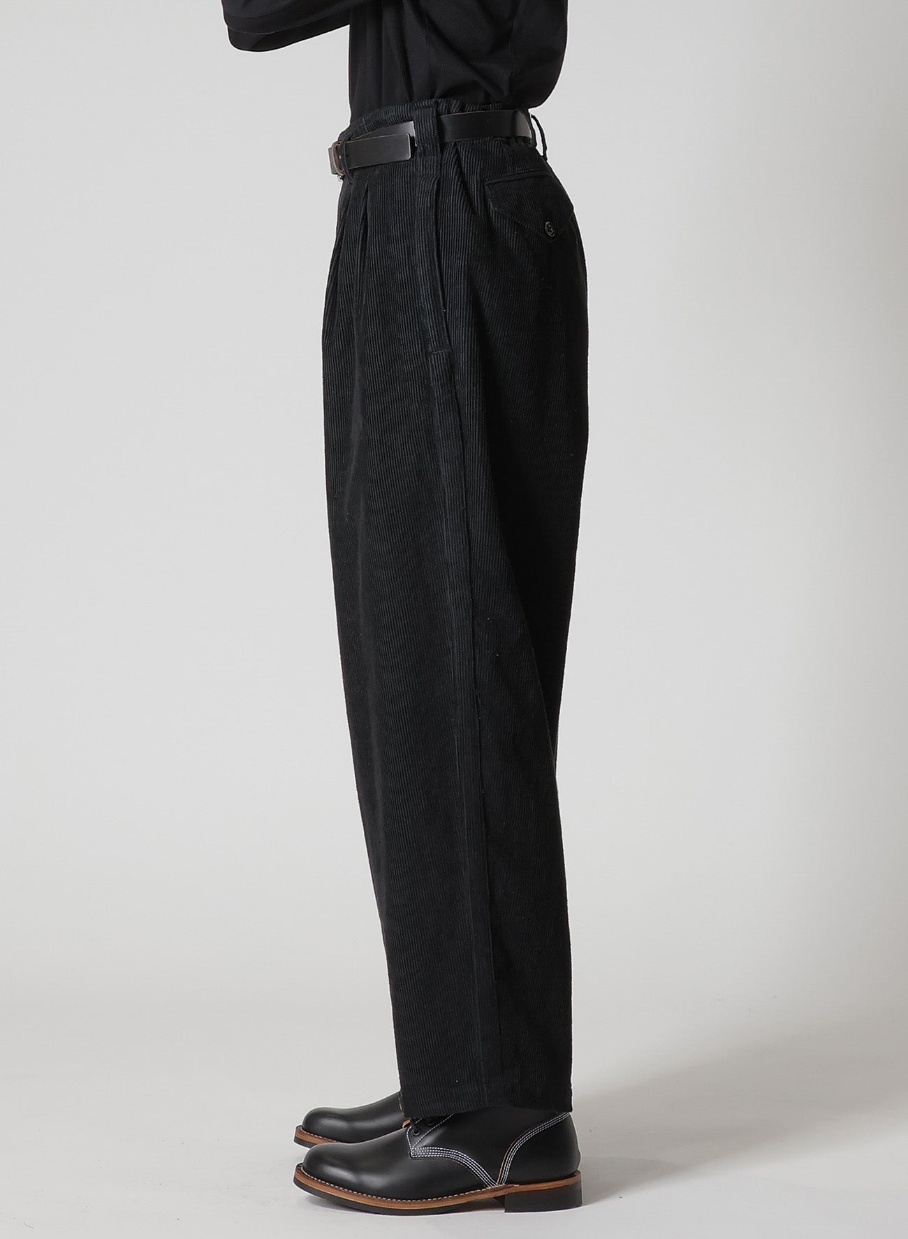 Y's for men x 120% LINO VELVET SIDE TAPE PANTS