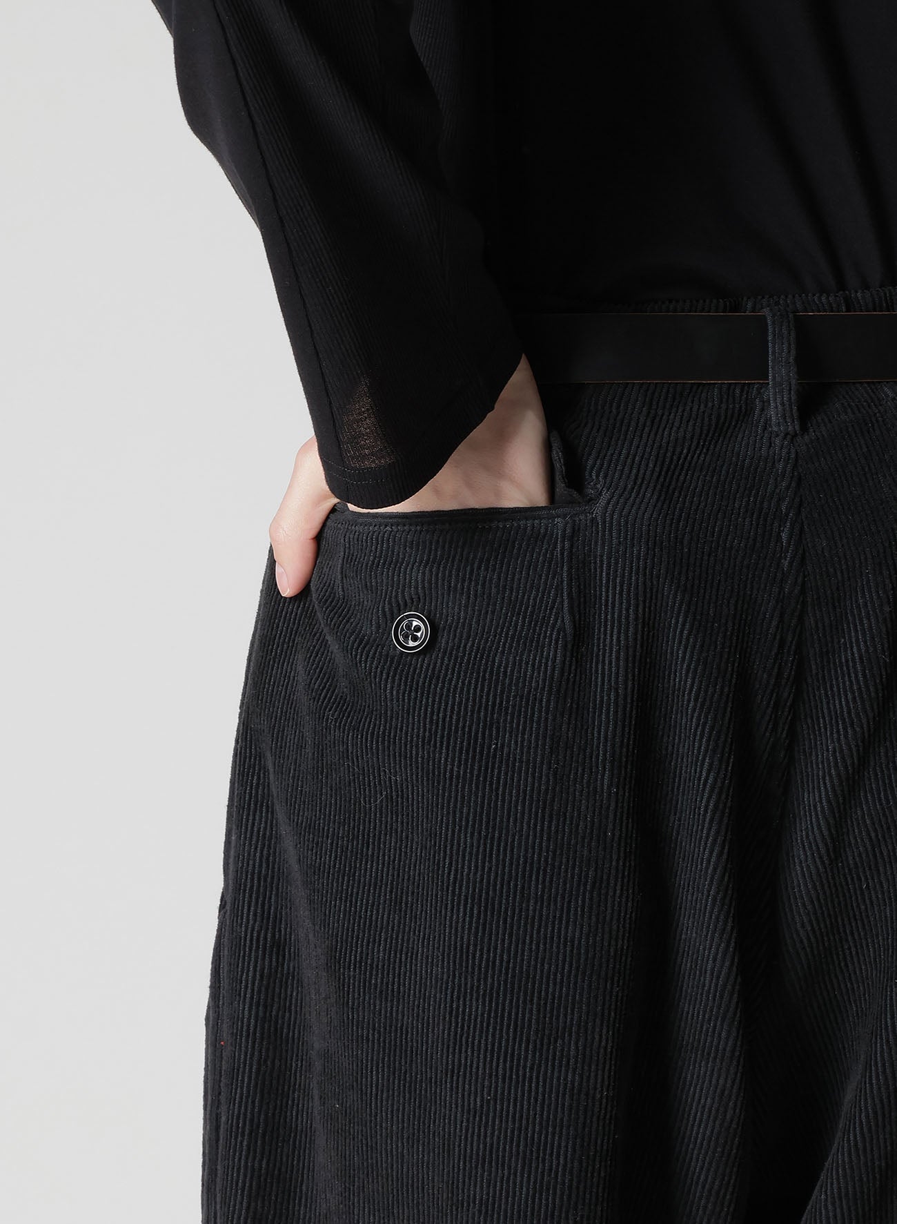 Y's for men x 120% LINO VELVET SIDE TAPE PANTS