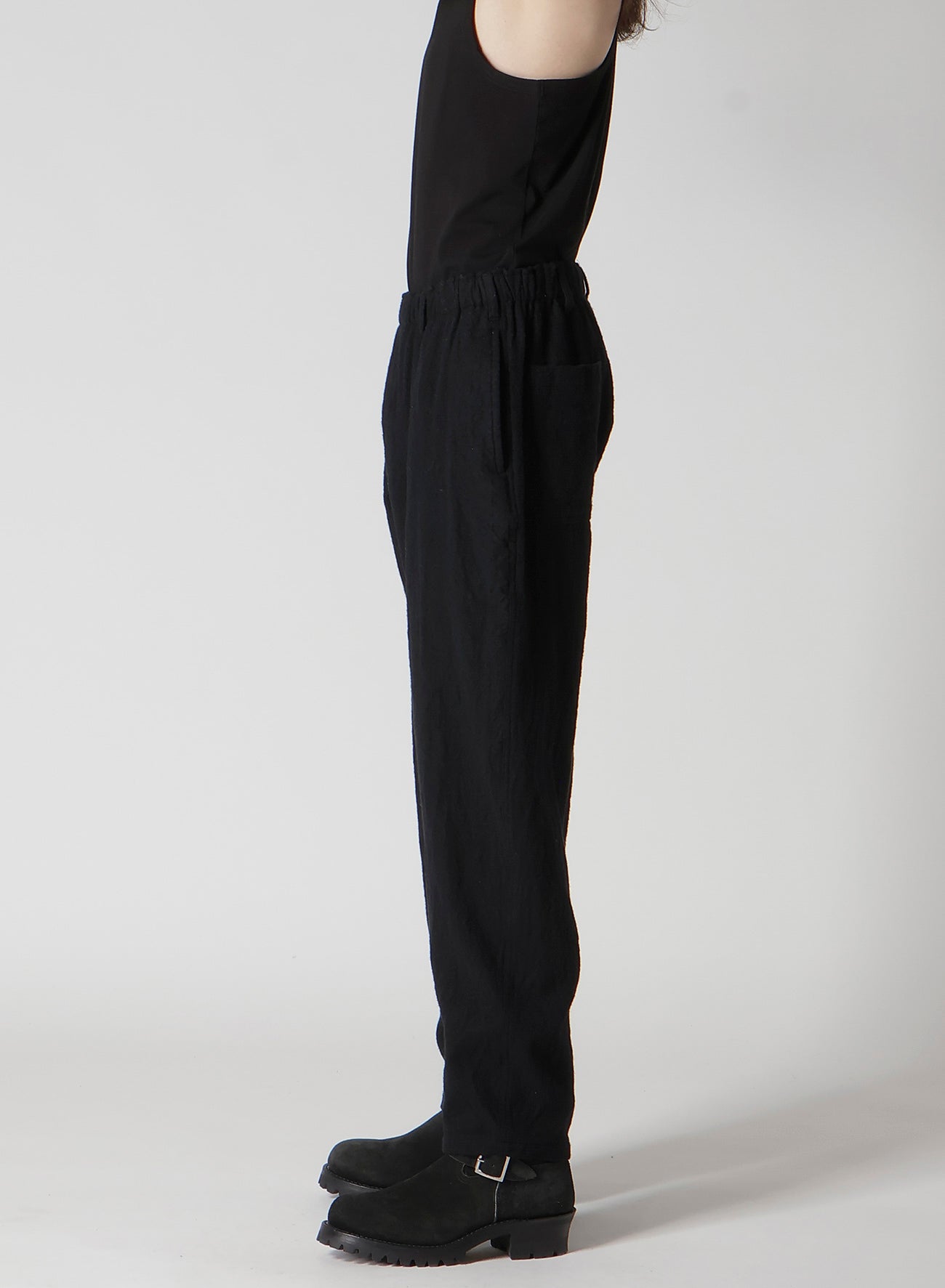 Y's for men × MASSES】SHRINK SERGE WAIST ELASTIC PANTS – THE SHOP