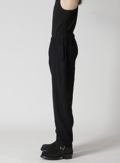 【Y's for men × MASSES】SHRINK SERGE WAIST ELASTIC PANTS
