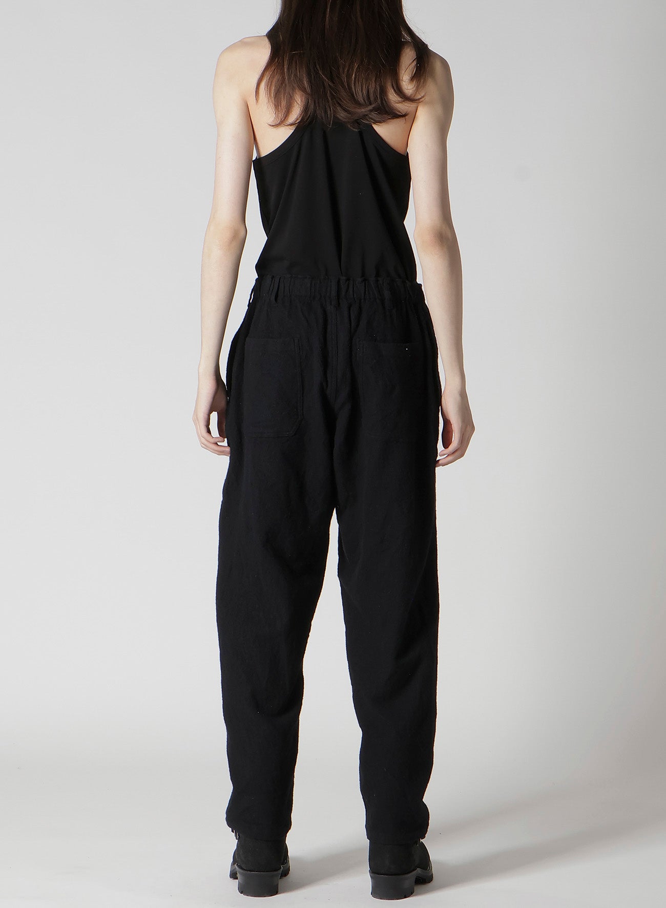 【Y's for men × MASSES】SHRINK SERGE WAIST ELASTIC PANTS