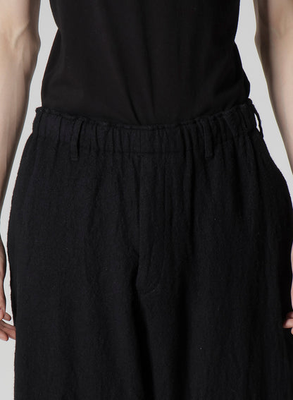 【Y's for men × MASSES】SHRINK SERGE WAIST ELASTIC PANTS