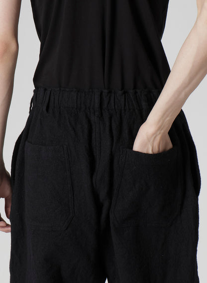 【Y's for men × MASSES】SHRINK SERGE WAIST ELASTIC PANTS