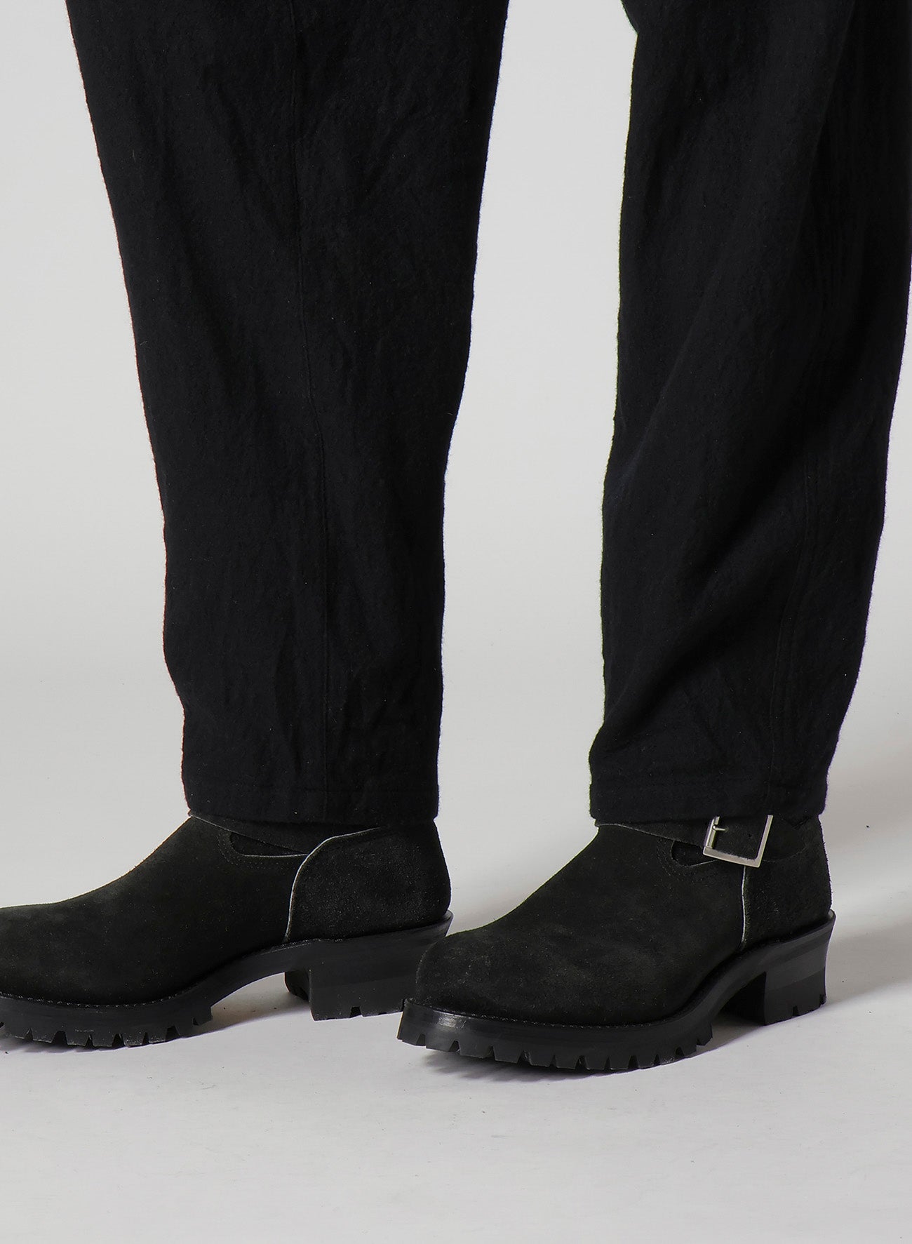 【Y's for men × MASSES】SHRINK SERGE WAIST ELASTIC PANTS