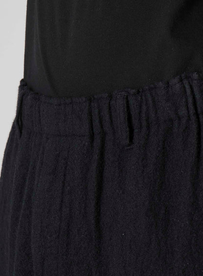 【Y's for men × MASSES】SHRINK SERGE WAIST ELASTIC PANTS