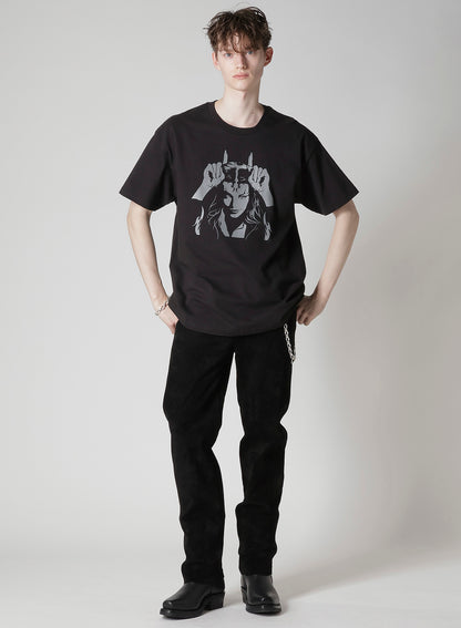 【Y's for men × MASSES】COTTON SINGLE PRINT ROUND NECK SHORT SLEEVE T
