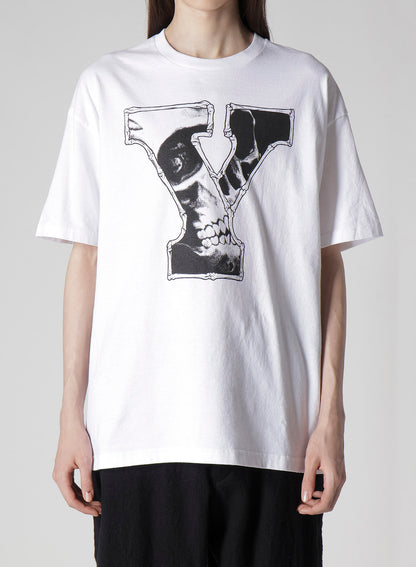 【Y's for men × MASSES】COTTON SINGLE PRINT ROUND NECK SHORT SLEEVE T