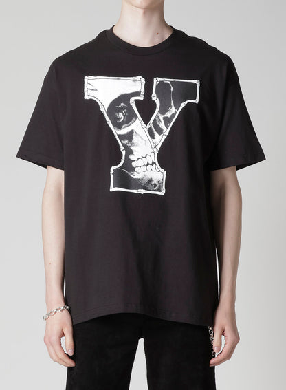 【Y's for men × MASSES】COTTON SINGLE PRINT ROUND NECK SHORT SLEEVE T