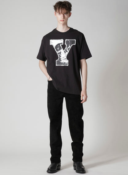 【Y's for men × MASSES】COTTON SINGLE PRINT ROUND NECK SHORT SLEEVE T