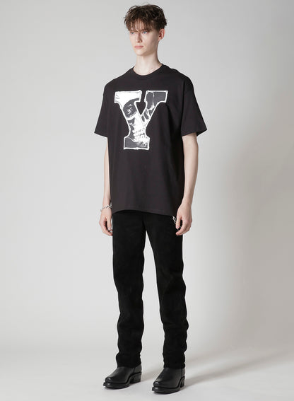 【Y's for men × MASSES】COTTON SINGLE PRINT ROUND NECK SHORT SLEEVE T