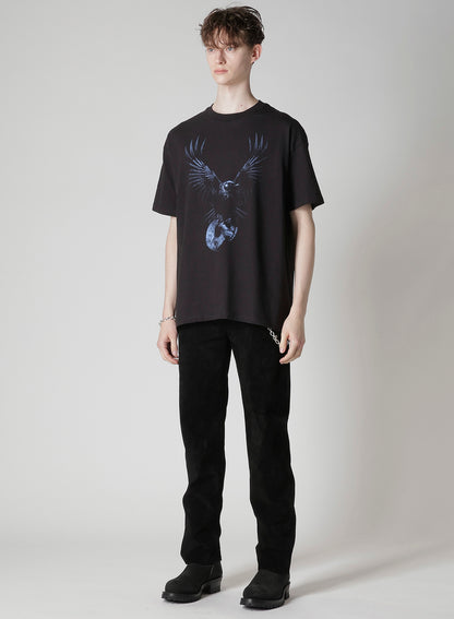 【Y's for men × MASSES】COTTON SINGLE PRINT ROUND NECK SHORT SLEEVE T