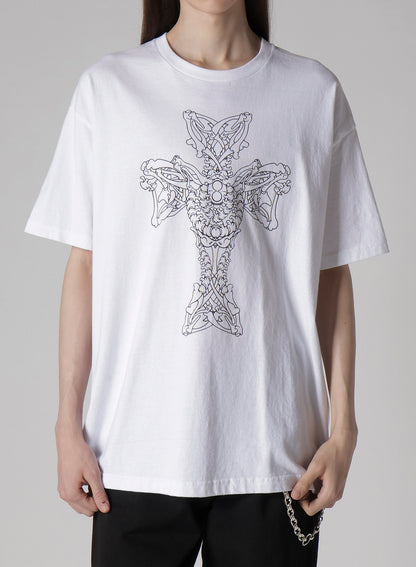 【Y's for men × MASSES】COTTON SINGLE PRINT ROUND NECK SHORT SLEEVE T