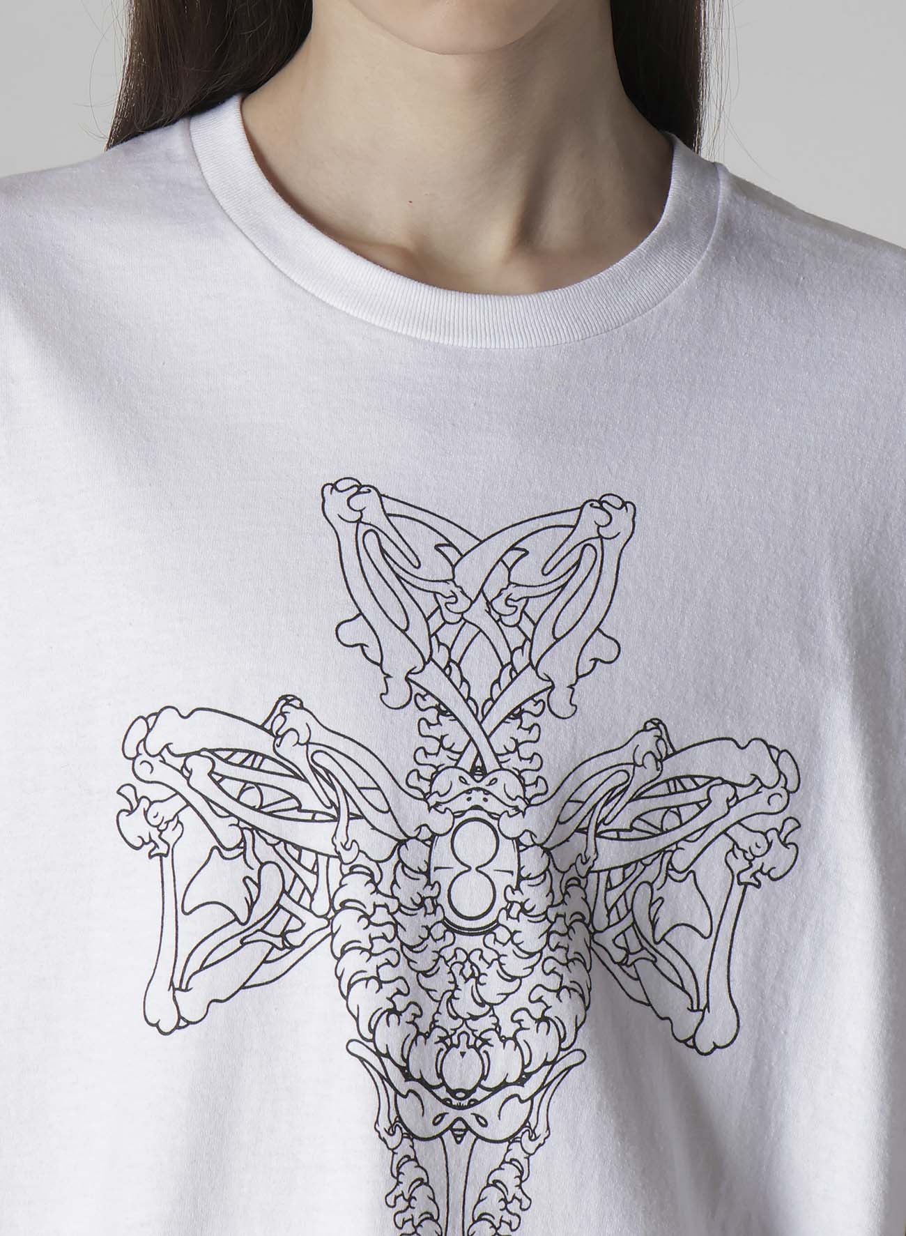 【Y's for men × MASSES】COTTON SINGLE PRINT ROUND NECK SHORT SLEEVE T