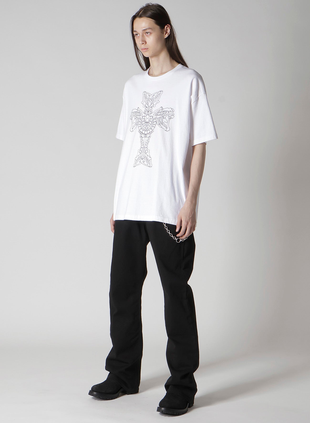 【Y's for men × MASSES】COTTON SINGLE PRINT ROUND NECK SHORT SLEEVE T