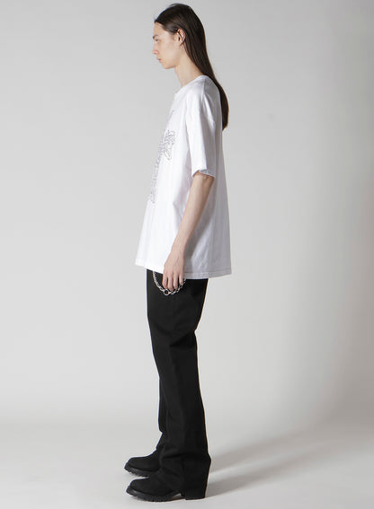 【Y's for men × MASSES】COTTON SINGLE PRINT ROUND NECK SHORT SLEEVE T